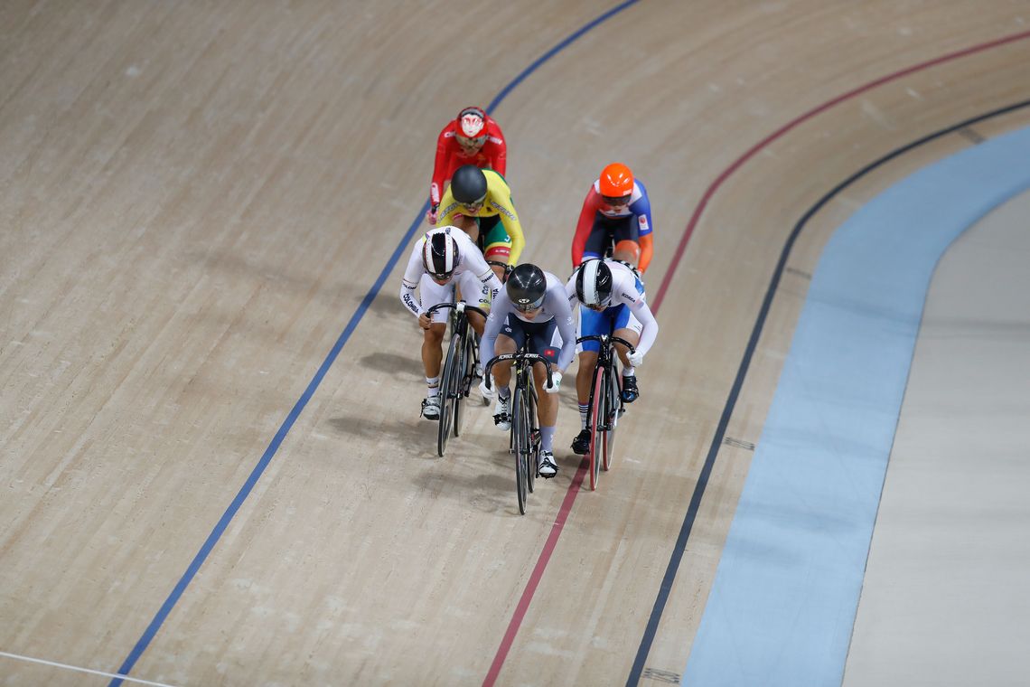 Fernando Frazão/Agência Brasil Rio de Janeiro - Bateria da sefunda fase da corrida Keirin de ciclismo no Velódromo dos Jogos Rio 2016, no Parque Olímpico. (Fernando Frazão/Agência Brasil)