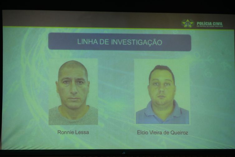 Polícia Civil fala à imprensa após prisão de suspeitos no caso Marielle Franco e Anderson Gomes no Palácio Guanabara, zona sul do Rio de Janeiro