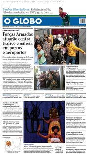 Capa do Jornal O Globo Edição 2023-11-02