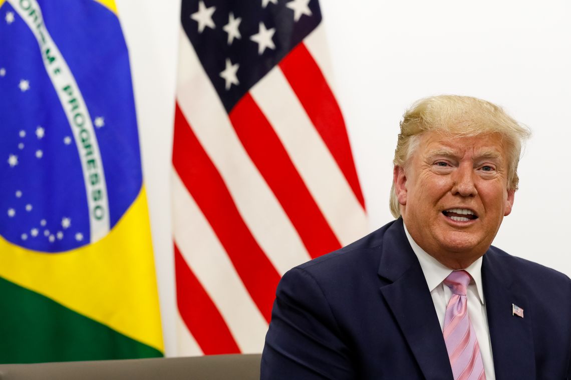 Presidente da RepÃºblica, Jair Bolsonaro, durante ReuniÃ£o bilateral com o senhor Donald J. Trump, Presidente dos Estados Unidos da AmÃ©rica.