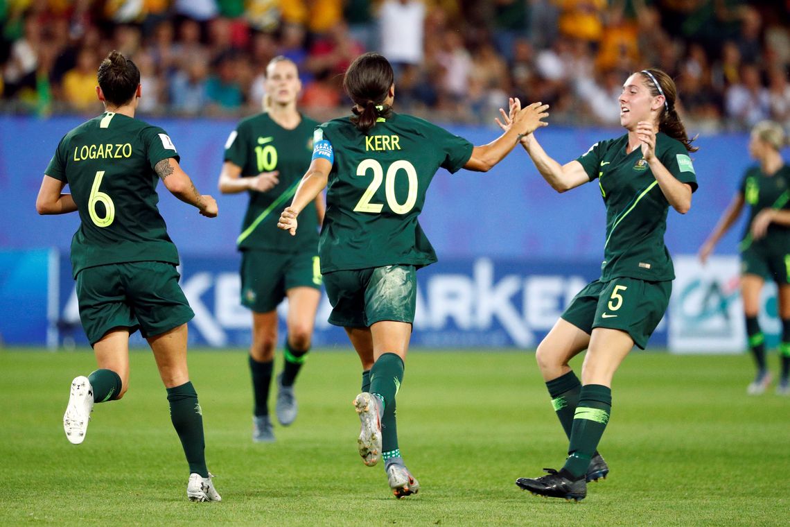 SeleÃ§Ã£o da AustrÃ¡lia na Copa do Mundo de Futebol Feminino. 