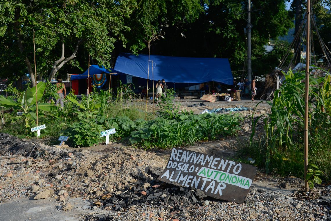 Tomaz Silva/Agência Brasil Rio de Janeiro - Índios da Aldeia Maracanã reclamam do abandono e pedem a construção de uma universidade indígena no local (Tomaz Silva/Agência Brasil)