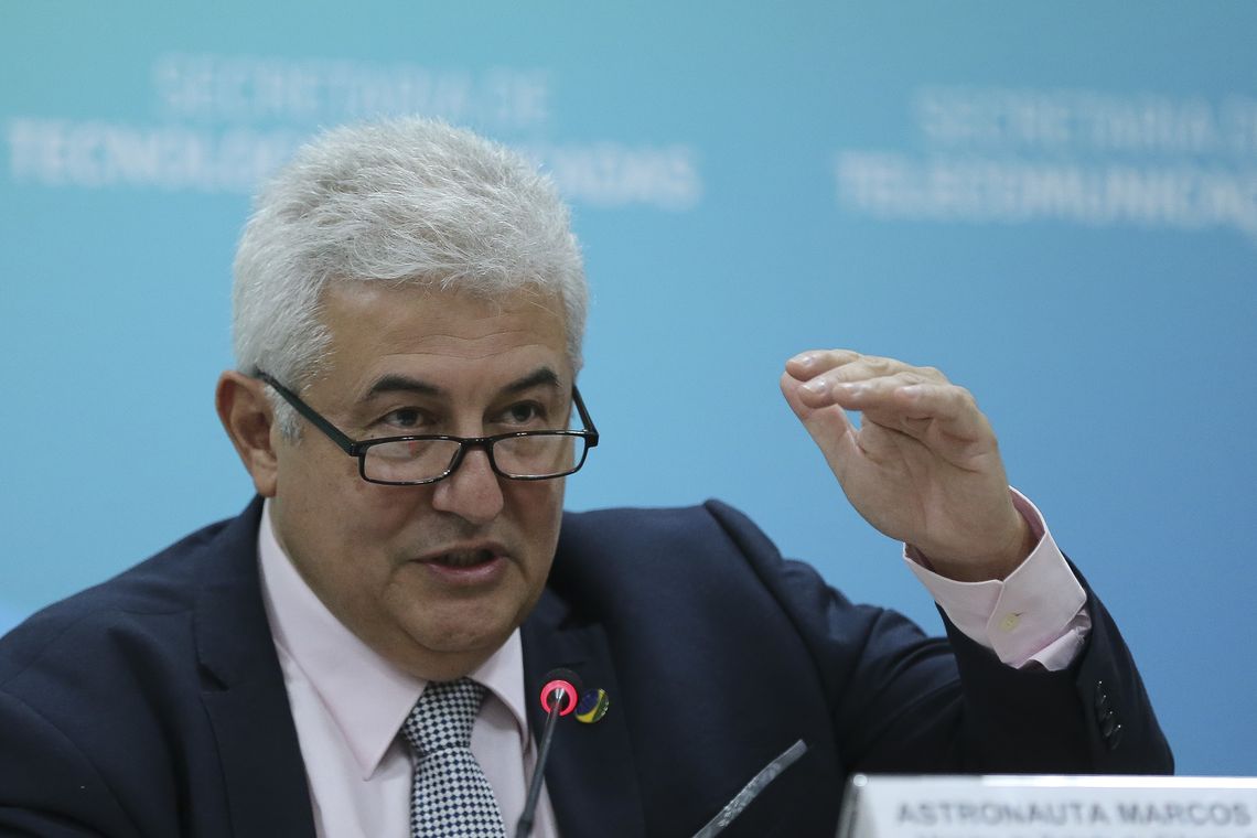 José Cruz/Agência Brasil O ministro da Ciência, Tecnologia, Inovações e Comunicações, Marcos Pontes, toma café da manhã com jornalistas e anuncia o incicio da 16ª Semana Nacional de Ciência e Tecnologia (SNCT)