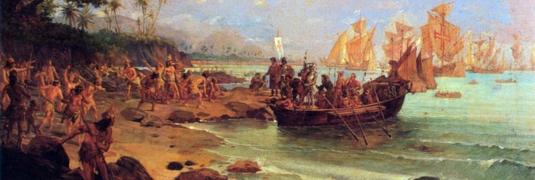 Chegada de Cabral Desembarque de Pedro Álvares Cabral em Porto Seguro em 1500, obra do pintor Oscar Pereira da Silva