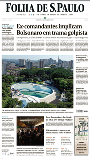 Capa do Jornal Folha de S. Paulo Edição 2024-03-16