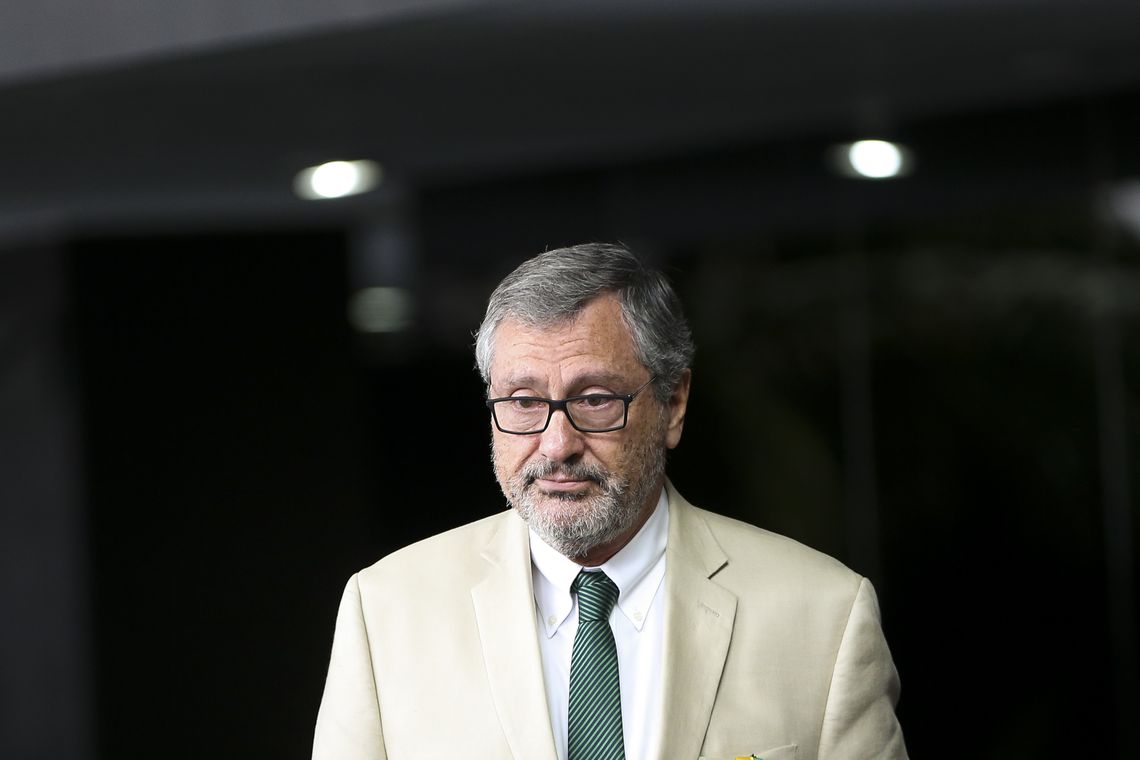 Marcelo Camargo/Agência Brasil Brasília - O ministro da Justiça, Torquato Jardim, durante a abertura da Semana do Índio (Marcelo Camargo/Agência Brasil)