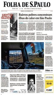 Capa do Jornal Folha de S. Paulo Edição 2023-11-26