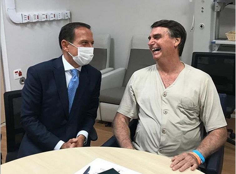 - Bolsonaro recebe a visita do governador de São Paulo João Doria - strong João Doria/Redes Sociais/Direitos reservados /strong