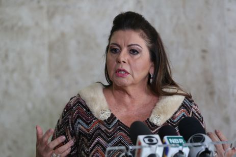 Brasília - Governadora de Roraima, Suely Campos, fala à imprensa após reunião com o presidente Michel Temer, no Palácio do Planalto (Antonio Cruz/Agência Brasil)