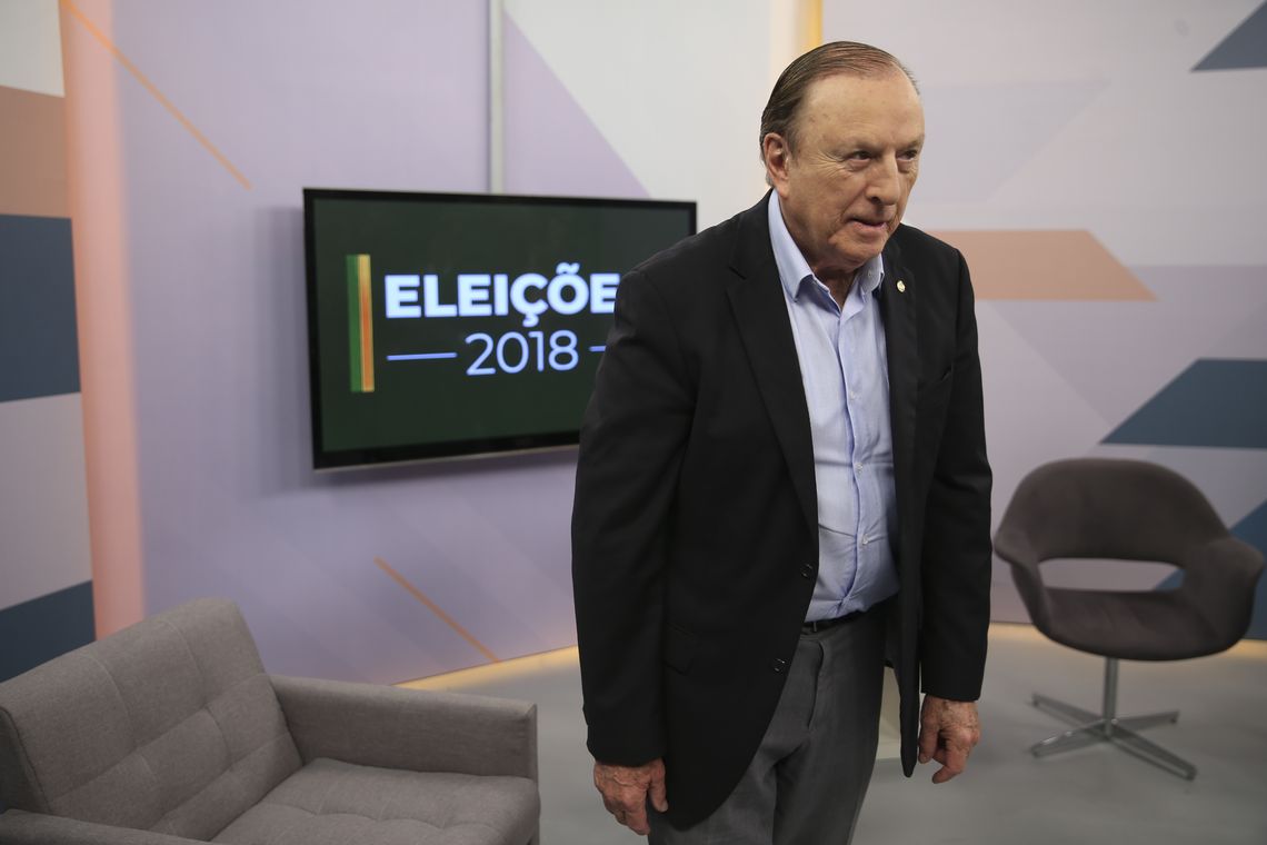 Marcello Casal jr/Agência Brasil A Empresa Brasil de Comunicação (EBC) entrevista o candidato à Presidência da República pelo DC, José Maria Eymael. Ele é o oitavo a participar da série de entrevistas da EBC com presidenciáveis.