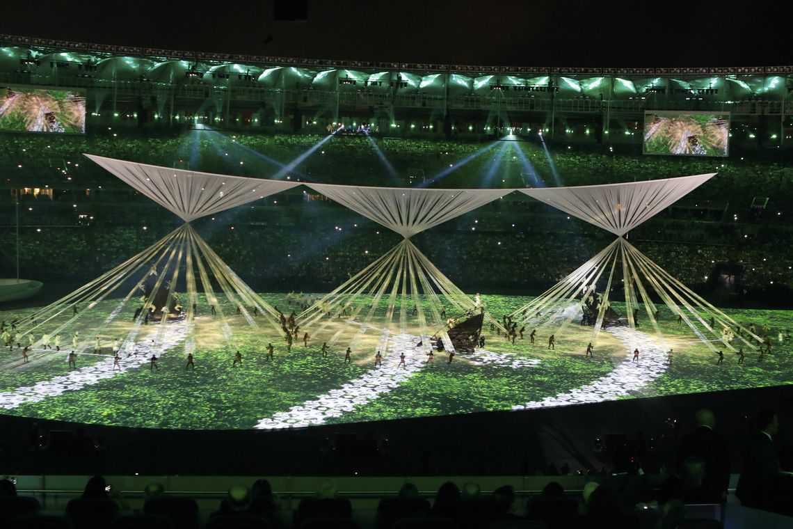 Fernando Frazão/Agência Brasil Rio de Janeiro - Cerimônia de abertura dos Jogos Olímpicos Rio 2016 no Estádio do Maracanã (Fernando Frazão/Agência Brasil)