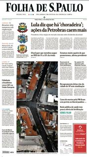 Capa do Jornal Folha de S. Paulo Edição 2024-03-12