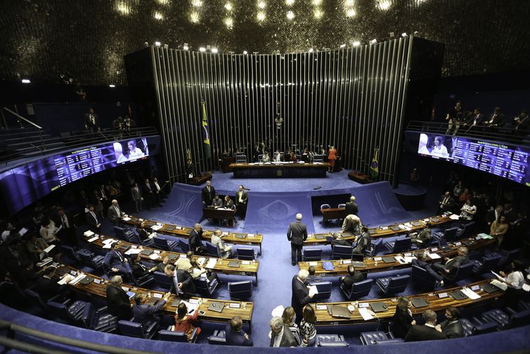 Fabio Rodrigues Pozzebom/Agência Brasil Plenário do Senado aprovou o Projeto de Lei 703/2019, que determina o bloqueio imediato de bens de pessoas e entidades investigadas ou acusadas por terrorismo.