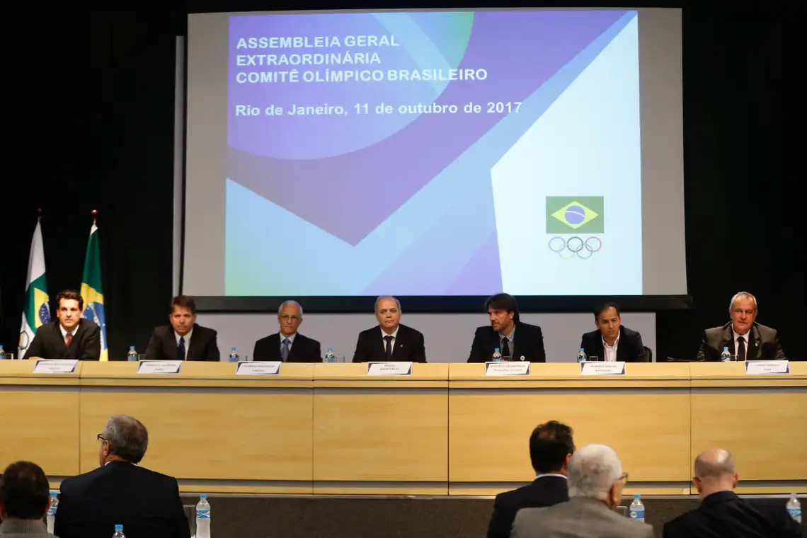 Tomaz Silva/Agência Brasil Rio de Janeiro - Em reunião extraordinária, o Comitê Olímpico do Brasil e as confederações olímpicas discutem a atual situação do COB e medidas anunciadas pelo COI (Tomaz Silva/Agência Brasil)