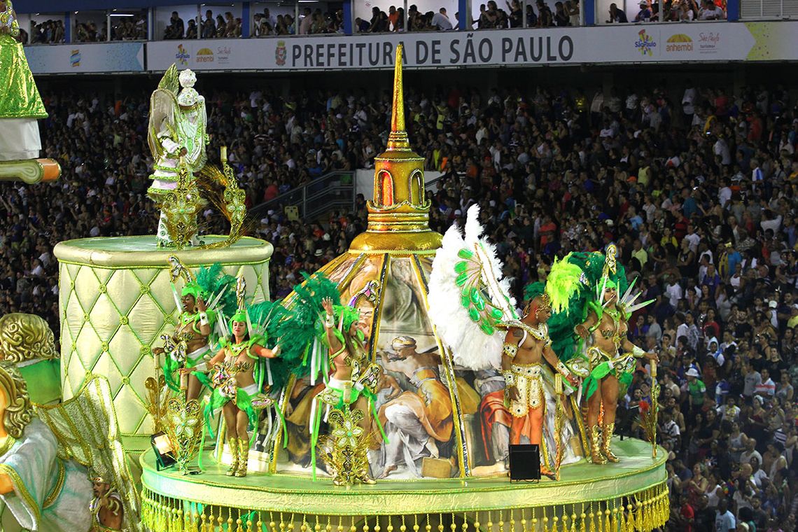 Divulgação/LigaSP São Paulo – X9 Paulistana abre o segundo dia de desfile das escolas de samba do Grupo Especial (Divulgação/LigaSP)