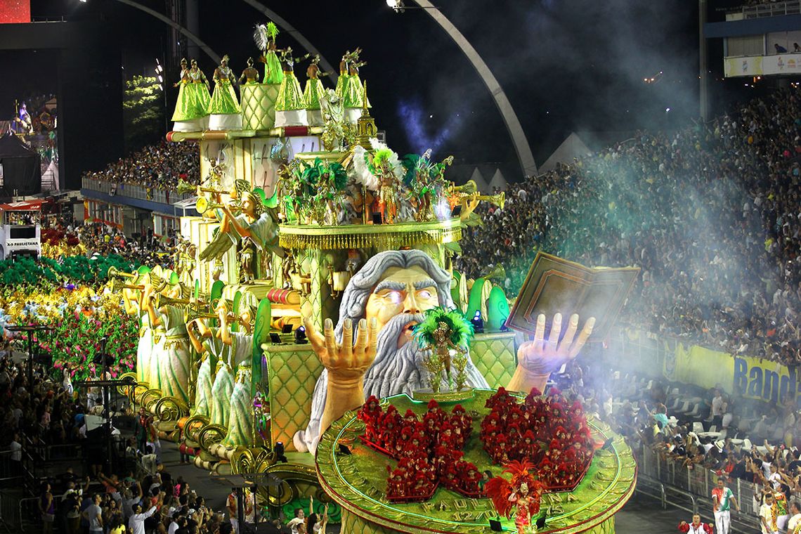 Divulgação/LigaSP São Paulo – X9 Paulistana abre o segundo dia de desfile das escolas de samba do Grupo Especial (Divulgação/LigaSP)