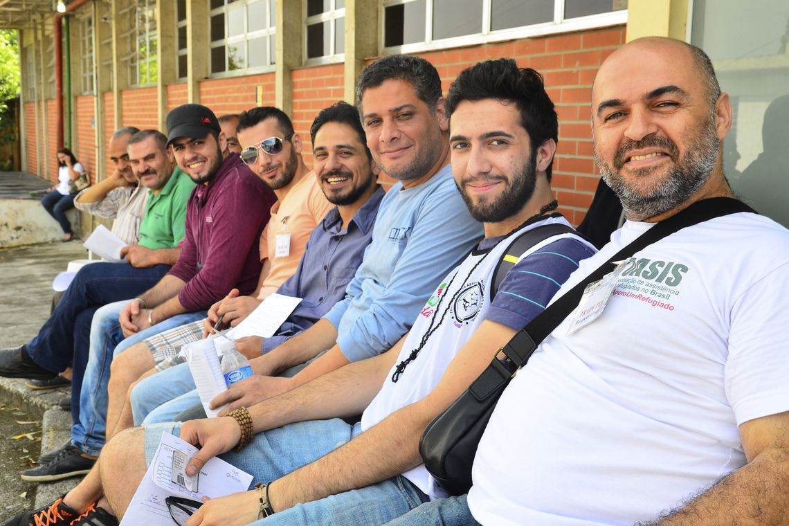 São Paulo - Refugiados sÃrios recebem atendimento médico no Hospital da Universidade Santo Amaro. Tradutores da Federação das Associações Muçulmanas do Brasil ajudaram na comunicação (Rovena Roso/Agência Brasil)