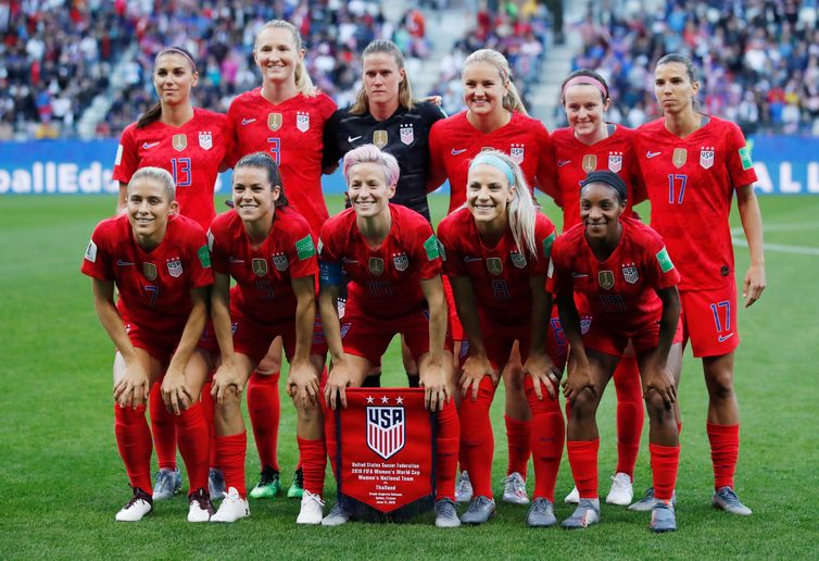 Seleção dos Estados Unidos na Copa do Mundo de Futebol Feminino - França - 2019. 

