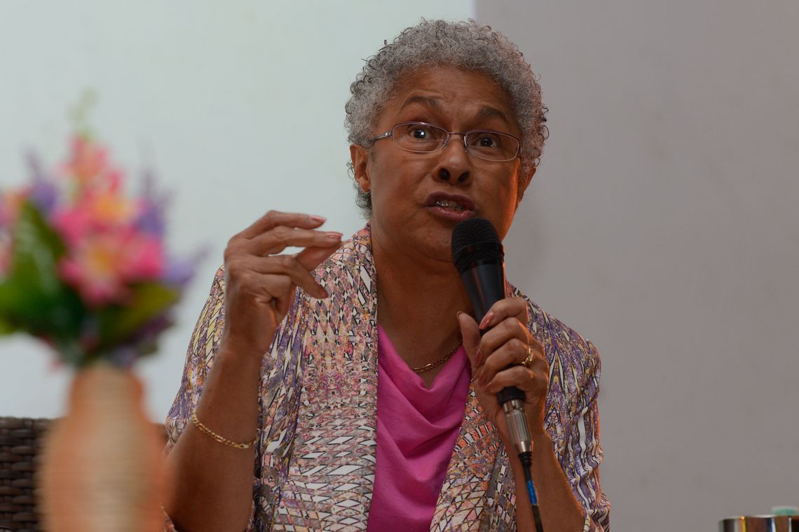 Valter Campanato/Agência Brasil Conferência Nós que acreditamos na liberdade não podemos descansar: lições do feminismo negro, com a conferencista Patrícia Hill Collins, q é socióloga feminista americana (Valter Campanato/Agência Brasil)
