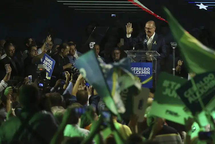 Convenção Nacional do PSDB, em Brasília, lança Geraldo Alckmin como seu candidato à Presidência da República.