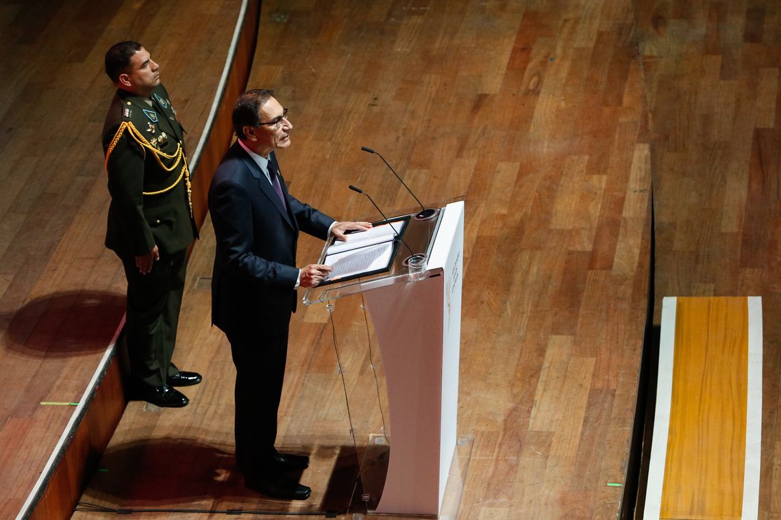 Alan Santos/PR Lima - Palavras do Presidente da República do Peru, Martin Alberto Vizcarra (Alan SantosPR)