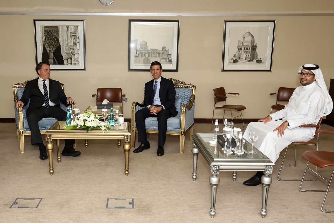 Presidente Jair Bolsonaro, reúne-se com presidente do Grupo Goldman, Sachs &amp; Co, John Waldron.
