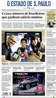 Capa do Jornal O Estado de S. Paulo Edição 2020-02-03
