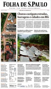 Capa do Jornal Folha de S. Paulo Edição 2022-01-11