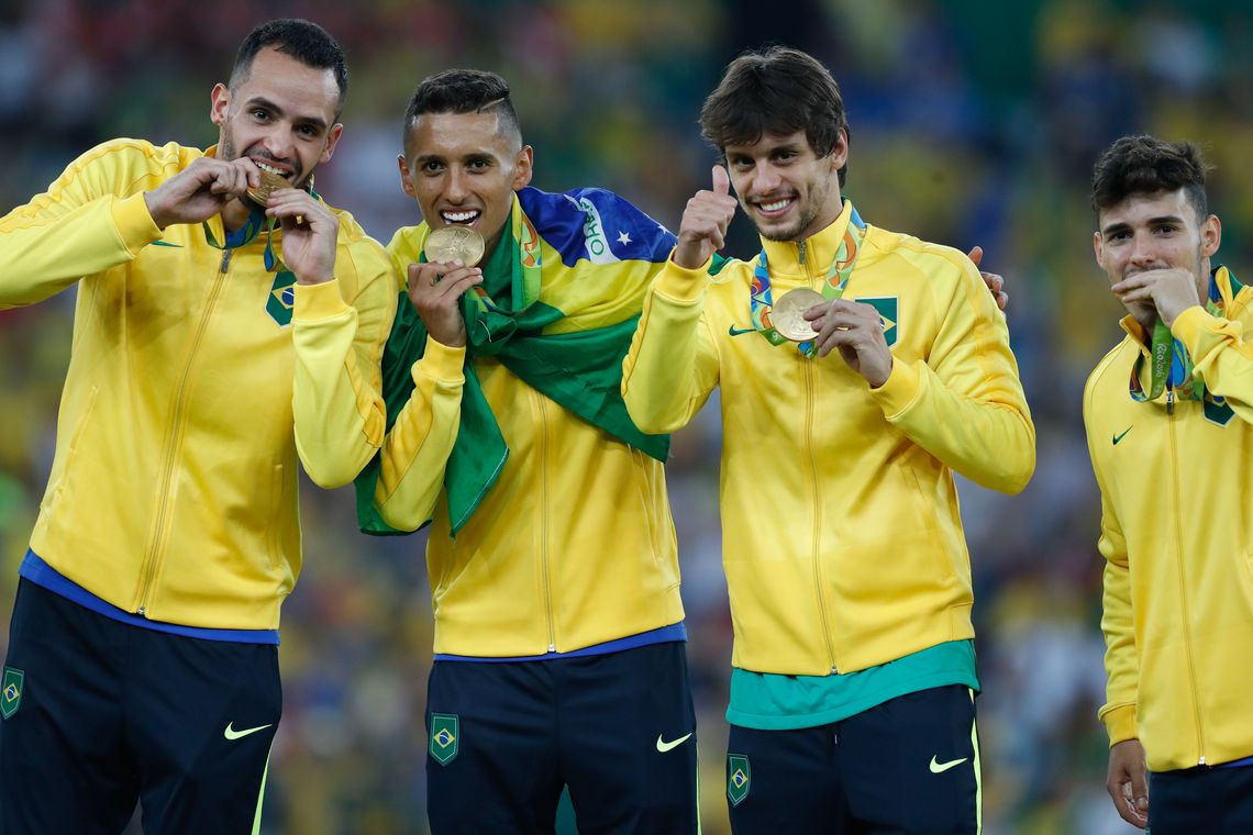 Fernando Frazão/Agência Brasil Rio de Janeiro - Brasil vence Alemanha e conquista primeiro ouro olímpico do futebol (Fernando Frazão/Agência Brasil)