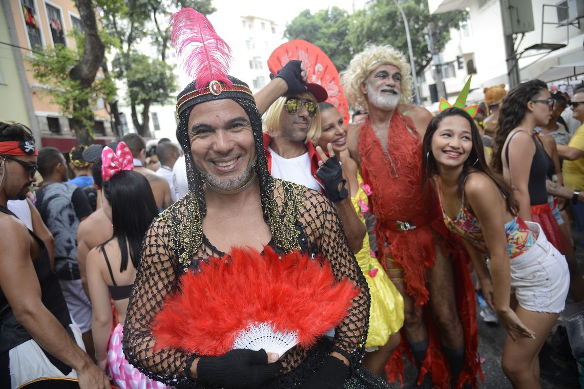 Fernando Frazão/Agência Brasil Rio de Janeiro - Bloco Banda das Quengas comemora 28 carnavais na Lapa (Fernando Frazão/Agência Brasil)