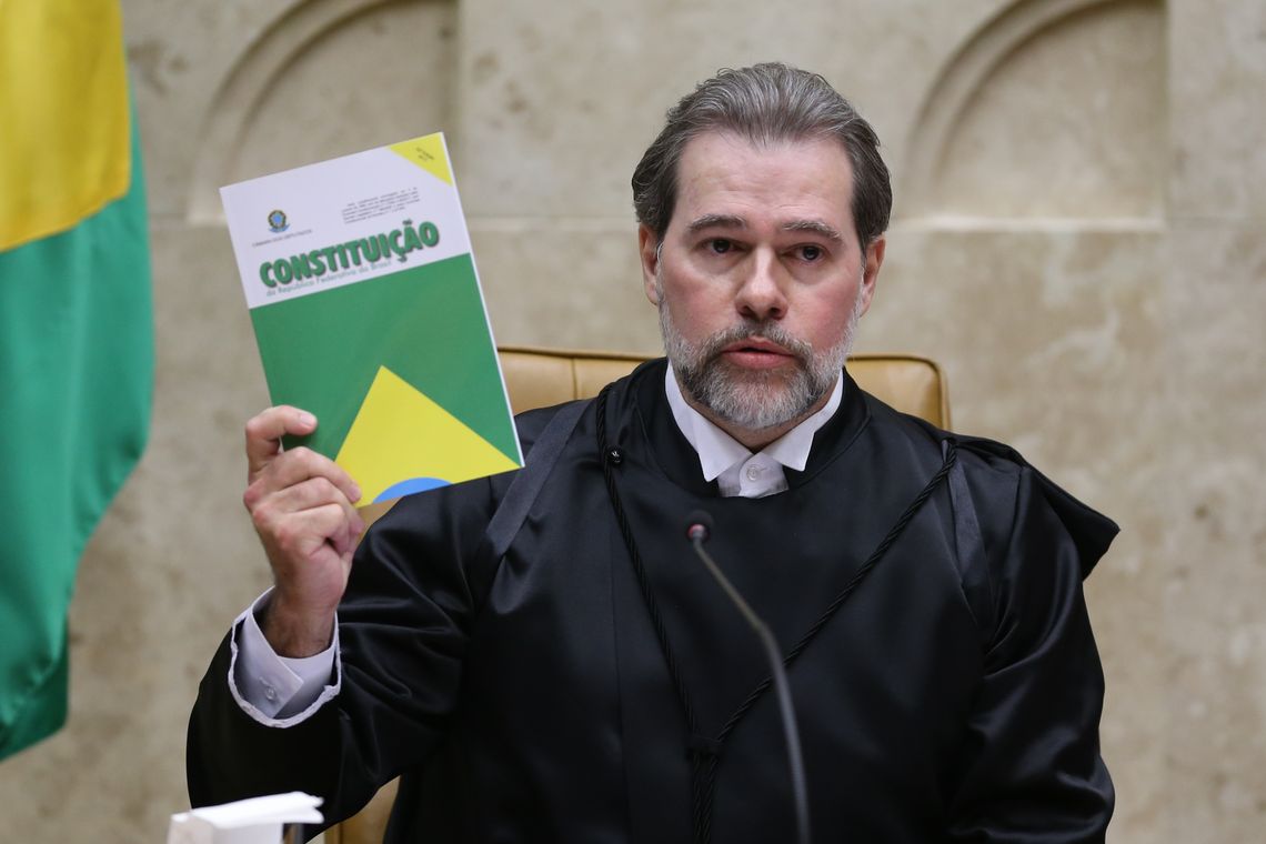 Fabio Rodrigues Pozzebom/Agência Brasil O ministro do Supremo Tribunal Federal (STF) Dias Toffoli toma posse no cargo de presidente da Corte.