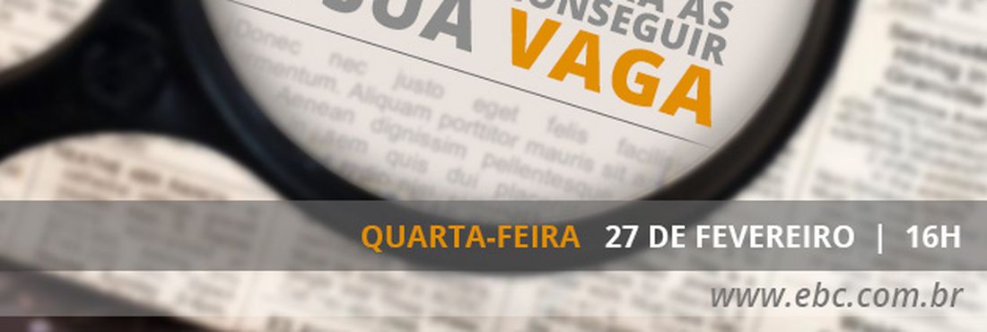 Bate-papo estágio O bate-papo será na quarta-feira, 27 de fevereiro, às 16h