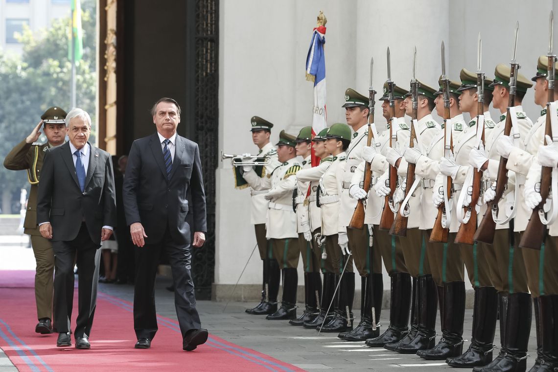 Marcos Corrêa/PR Presidente da República, Jair Bolsonaro durante Cerimônia Oficial de Chegada.