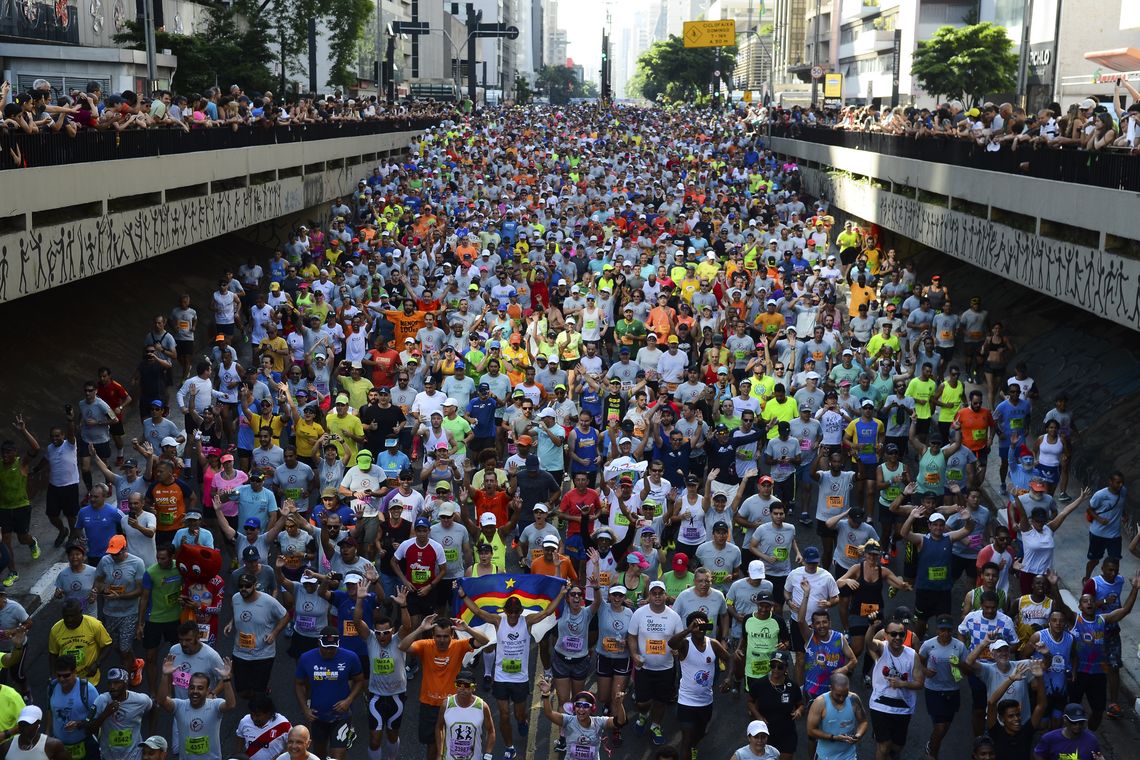 Rovena Rosa/Agência Brasil São Paulo - 92ª Corrida Internacional de São Silvestre, na Avenida Paulista, região central.(Rovena Rosa/Agência Brasil)