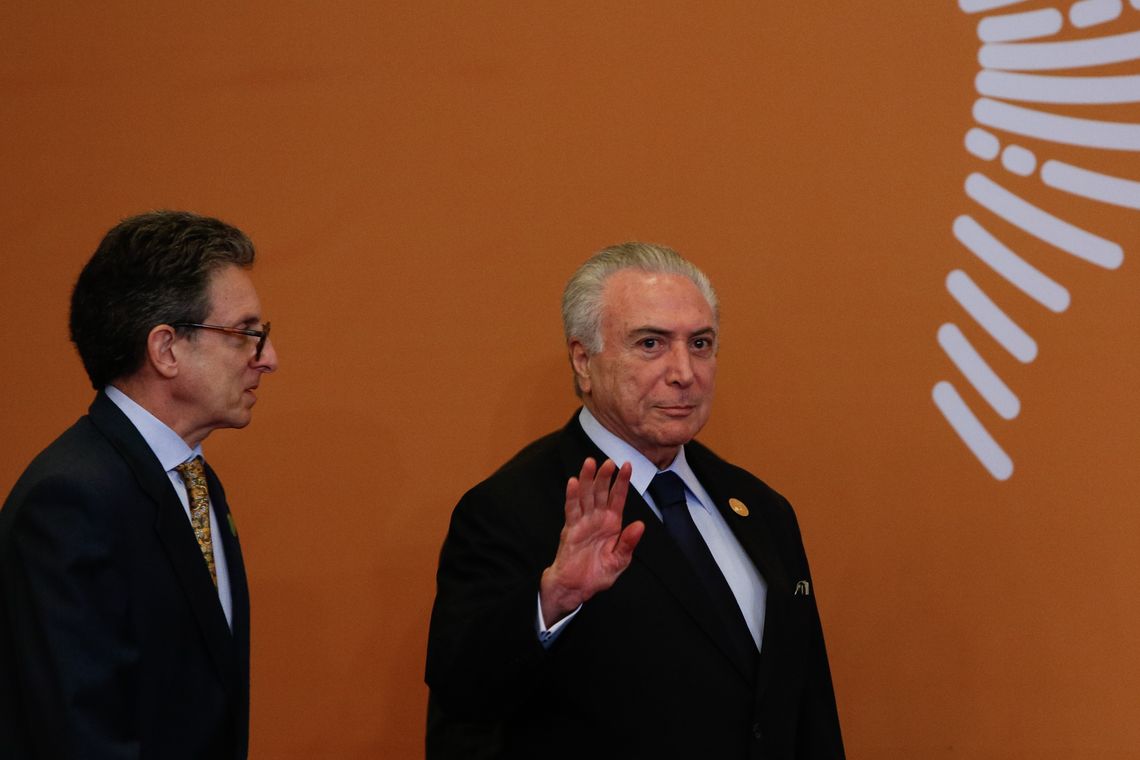 Alan Santos/PR Lima - Presidente Michel Temer durante foto oficial dos Chefes de Estado e de Governo na 8ª Cúpula das Américas, no Peru
(Alan Santos/PR)