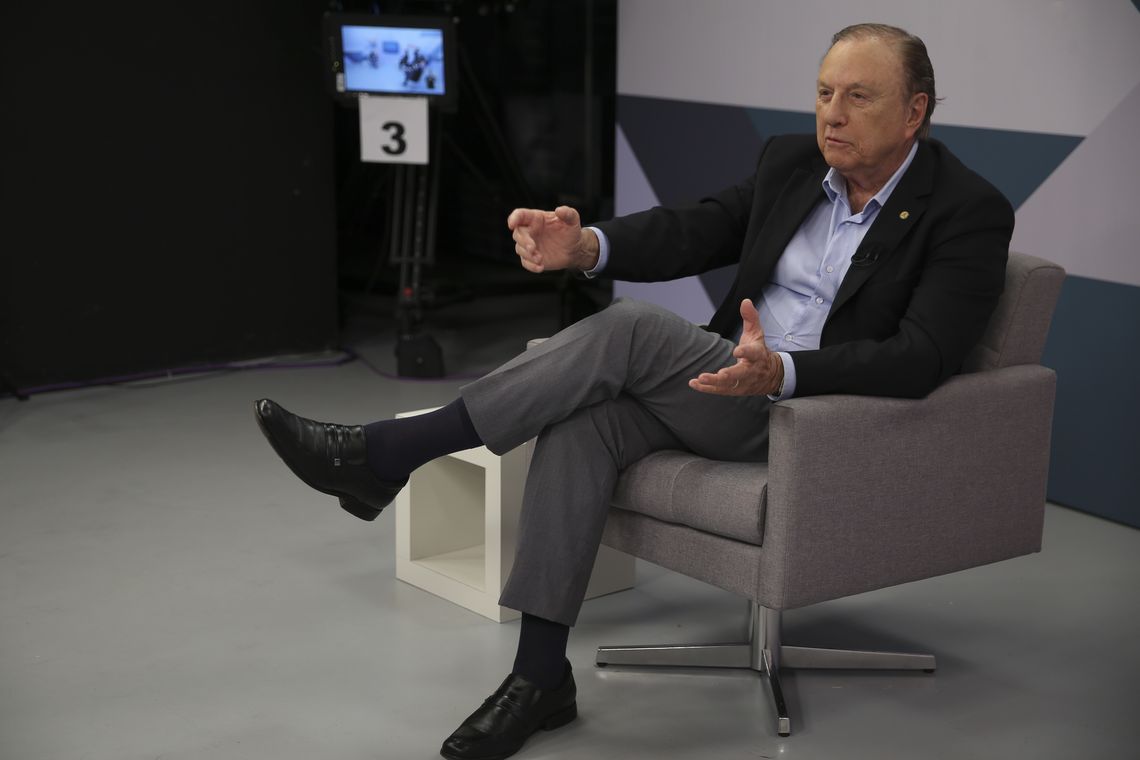 Marcello Casal jr/Agência Brasil A Empresa Brasil de Comunicação (EBC) entrevista o candidato à Presidência da República pelo DC, José Maria Eymael. Ele é o oitavo a participar da série de entrevistas da EBC com presidenciáveis.
