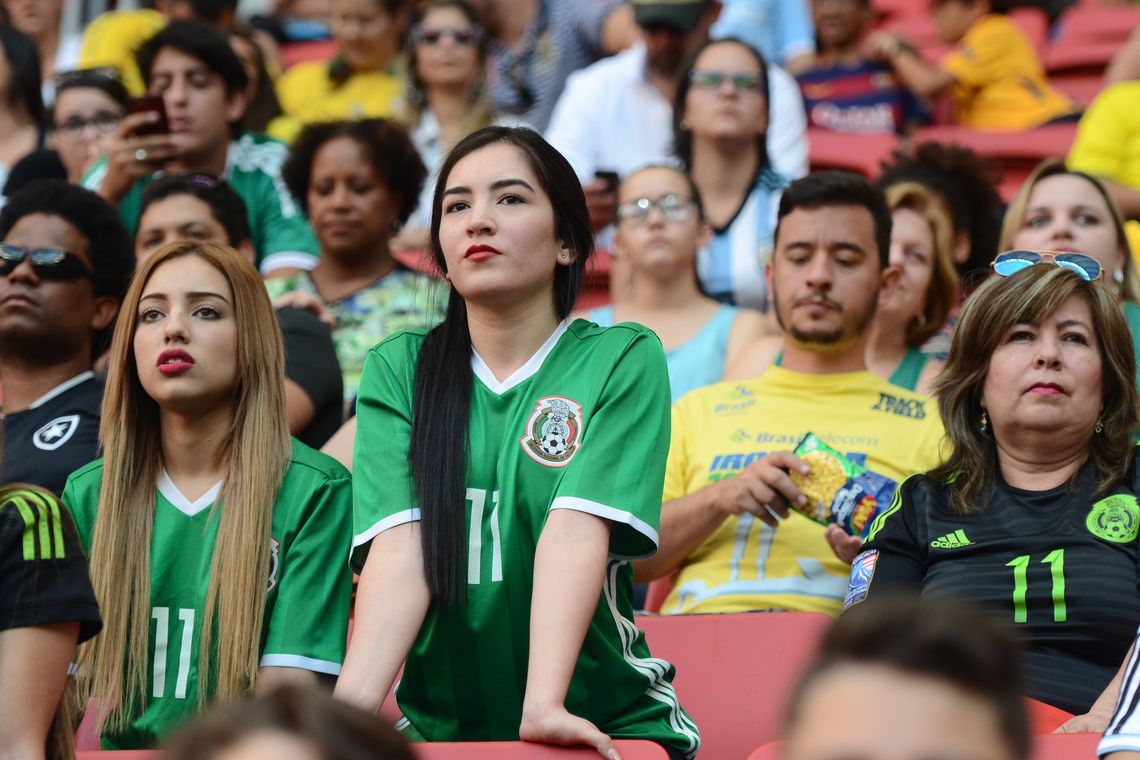 Gustavo Gomes/Agência Brasil Brasília - Equipes masculinas de futebol olímpico da Coreia do Sul e México jogam no Estádio Mané Garrincha (Gustavo Gomes/Agência Brasil)