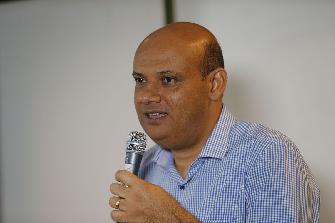 Fernando Frazão/Agência Brasil Rio de Janeiro - O Secretário do Audiovisual, João Batista da Silva, fala na cerimônia de posse da nova diretora do Centro Técnico Audiovisual, Daniela Pfeiffer (Fernando Frazão/Agência Brasil)