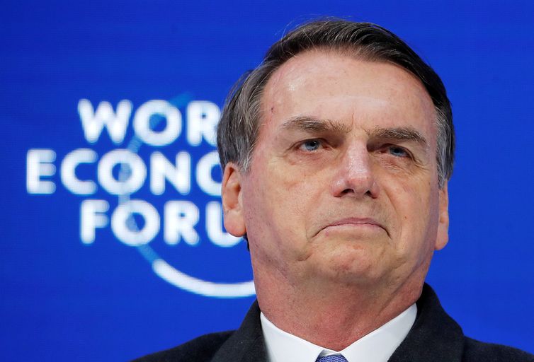 Brazil&#039;s President Jair Bolsonaro attends the World Economic Forum (WEF) annual meeting in Davos, Switzerland, January 22, 2019. REUTERS/Arnd Wiegmann