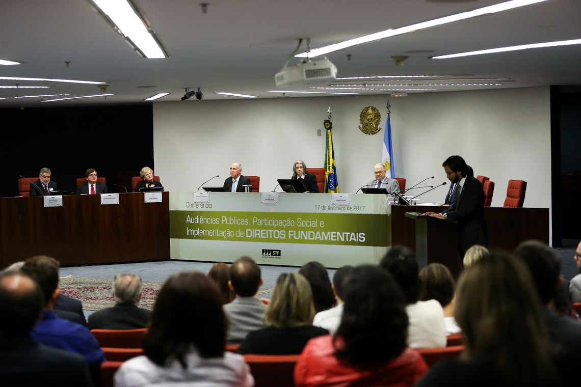 Marcelo Camargo/Agência Brasil Brasília - O presidente da Corte Suprema da Argentina, Ricardo Lorenzetti, durante a palestra Audiências Públicas, Participação Social e Implementação de Direitos Fundamentais – A experiência da Corte Suprema Argentina (Marcelo Camargo