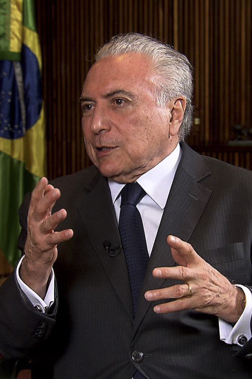 TV Brasil O presidente Michel Temer concede entrevista à jornalista Roseann Kennedy, da TV Brasil.