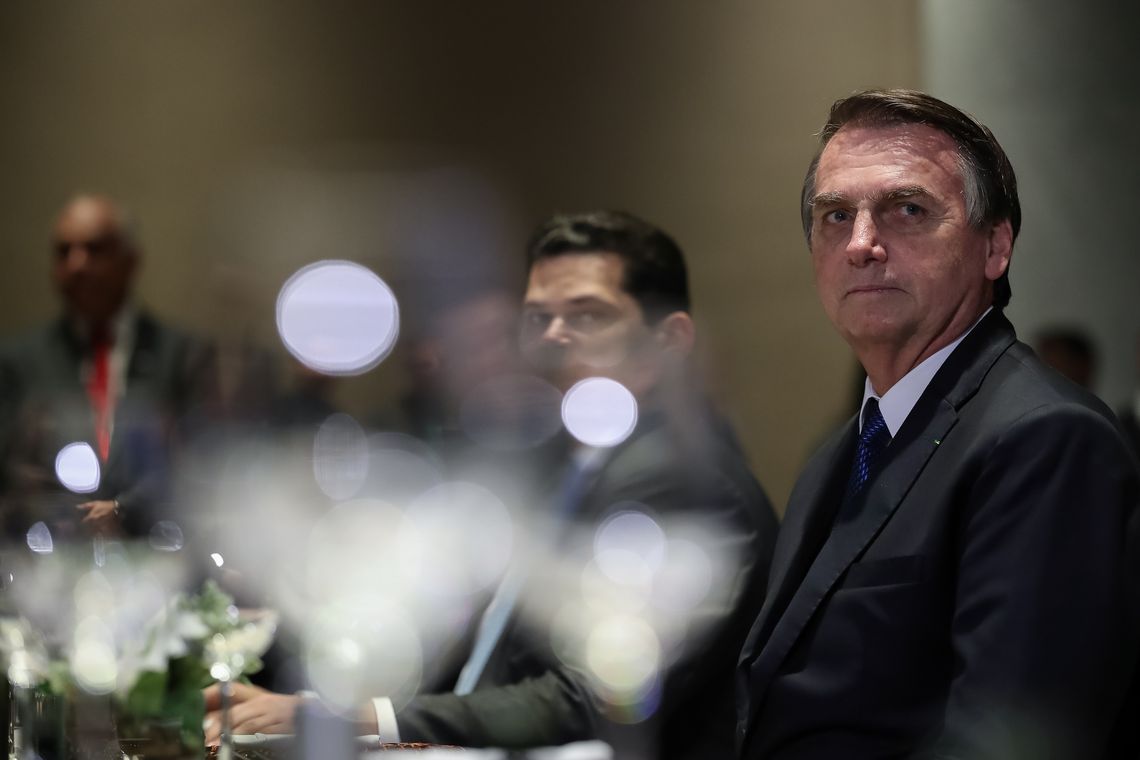Marcos Corrêa/PR O presidente Jair Bolsonaro durante almoço de Encontro do Conselho Interdenominacional de Ministros Evangélicos do Brasil.