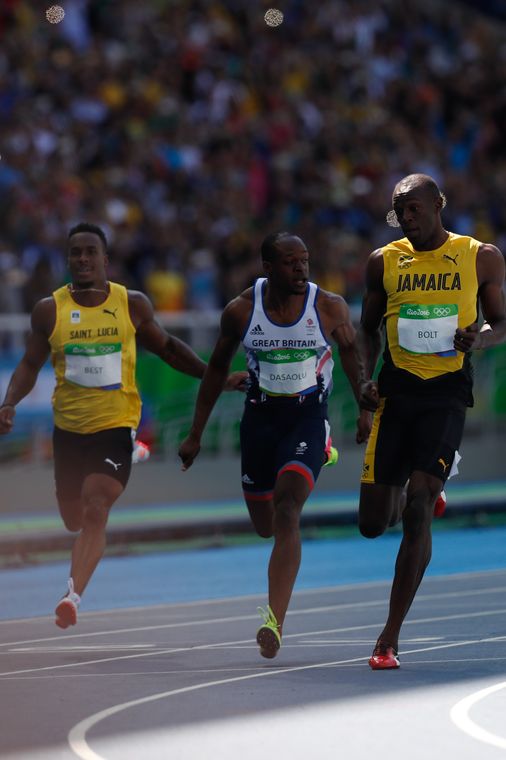 Fernando Frazão/Agência Brasil Rio de Janeiro - O jamaicano Usain Bolt vence sua bateria na rodada classificatória dos 100 metros rasos de atletismo dos Jogos Rio 2016, no Estádio Olímpico (Fernando Frazão/Agência Brasil)