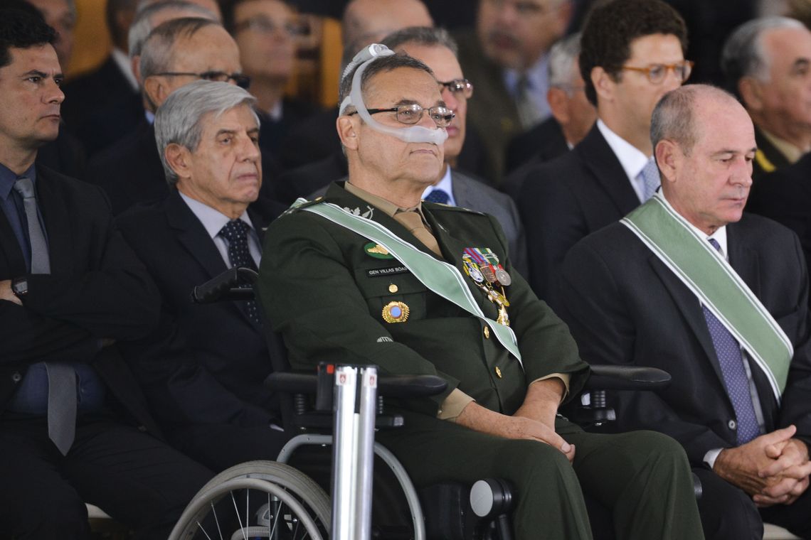 Valter Campanato/Agência Brasil O Presidente Jair Bolsonaro participa da solenidade de passagem de Comando do Exército do general Eduardo Dias da Costa Villas Bôas ao general Edson Leal Pujol.