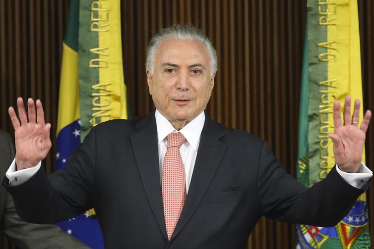 O presidente Michel Temer coordena a ltima reunio ministerial de seu governo, no Palcio do Planalto.