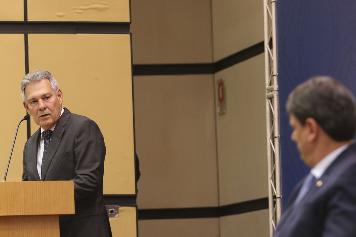 Valter Campanato/Agência Brasil Cerimônia de posse do presidente da Empresa Brasileira de Infraestrutura Aeroportuária (Infraero), tenente-brigadeiro-do-ar Hélio Paes de Barros Júnior.