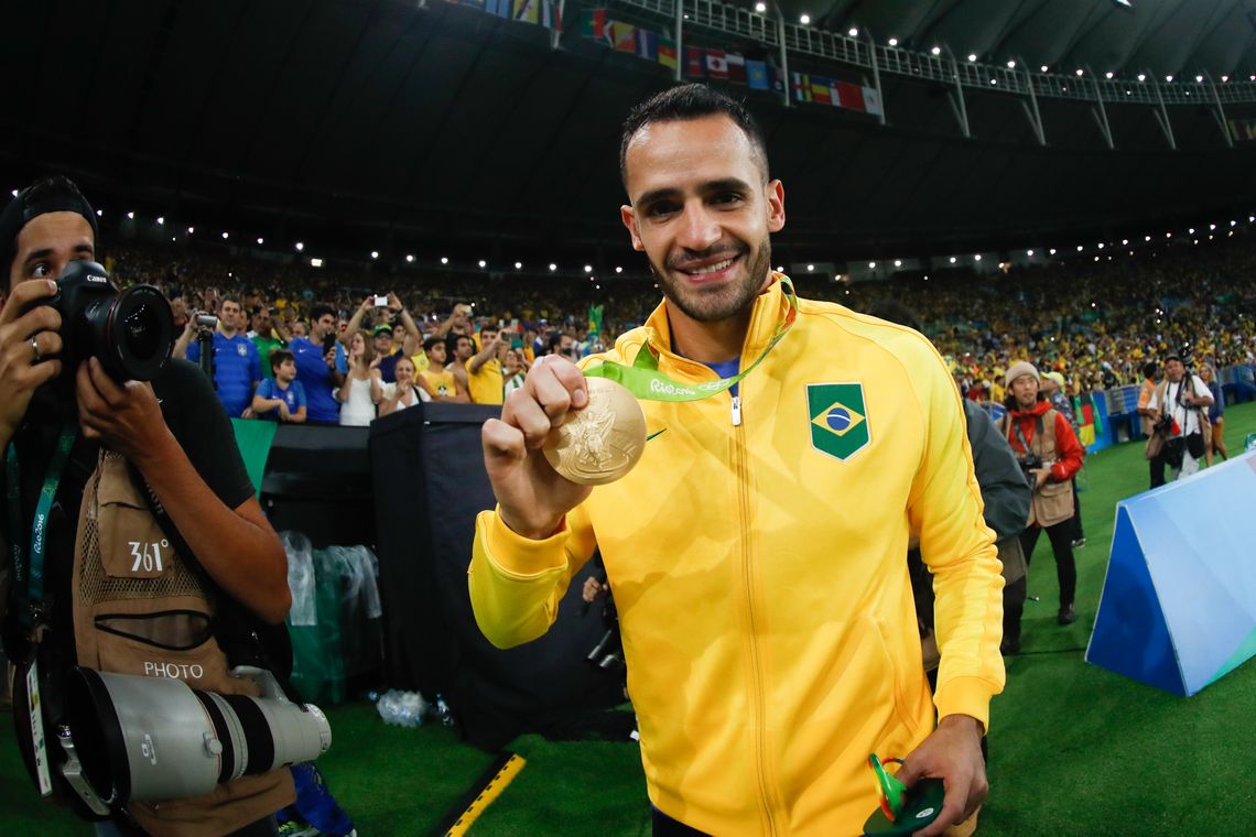 Fernando Frazão/Agência Brasil Rio de Janeiro - Brasil vence Alemanha e conquista primeiro ouro olímpico do futebol (Fernando Frazão/Agência Brasil)