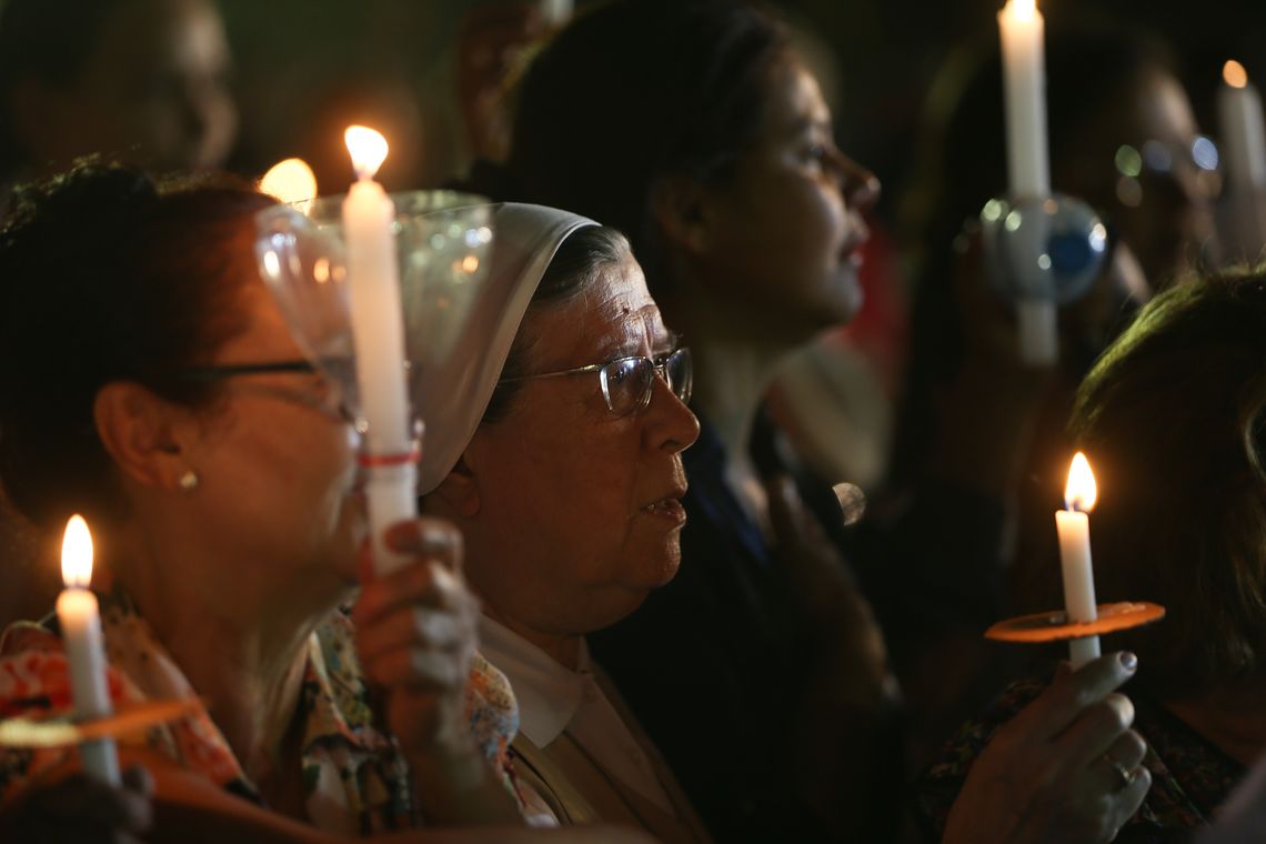 Marcello Casal jr/Agência Brasil Brasília - Arquidiocese de Brasília realiza missa solene e procissão durante Festa da Padroeira - Nossa Senhora Aparecida, na Esplanada dos Ministérios (Marcello Casal Jr/Agência Brasil)