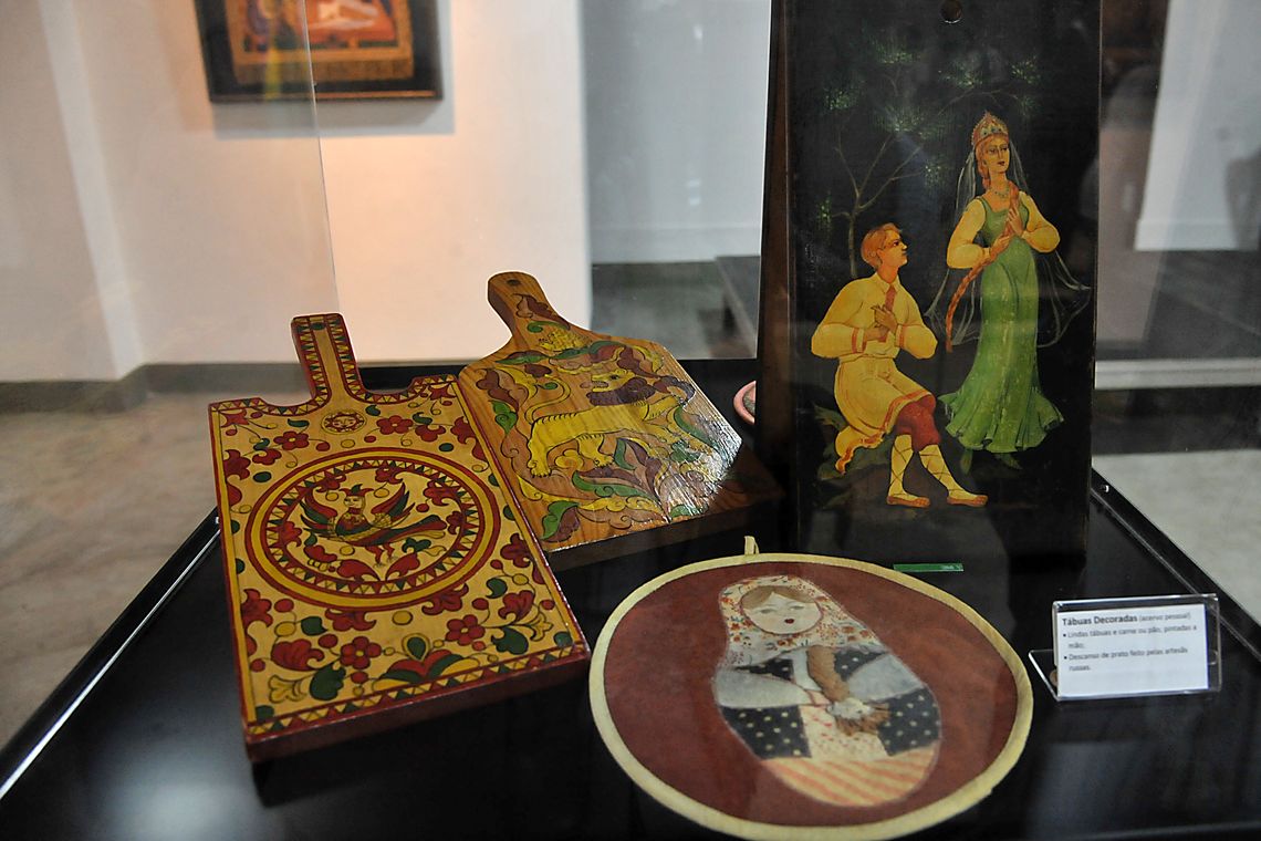 Marcello Casal jr/Agência Brasil Dentro da realização da Copa do Mundo de Futebol, a Embaixada da Rússia promove uma exposição sobre o país, mostrando um pouco da cultura russa para os brasileiros.