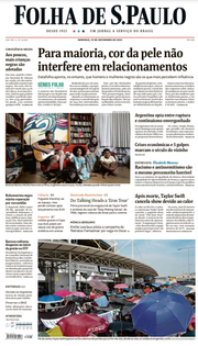 Capa do Jornal Folha de S. Paulo Edição 2023-11-19